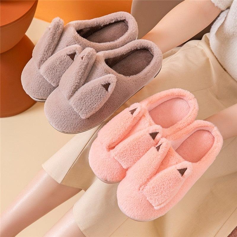 Couples Home Slippers Warm Cute Womans Mens Slipper Winter Shoes New Fashion Casual Fur Plush Slides Winter Slippers For Women House Slippers Fluffy Soft Comfy Fuzzy Slippers Faux Fur Plush Anti-Skid Slippers