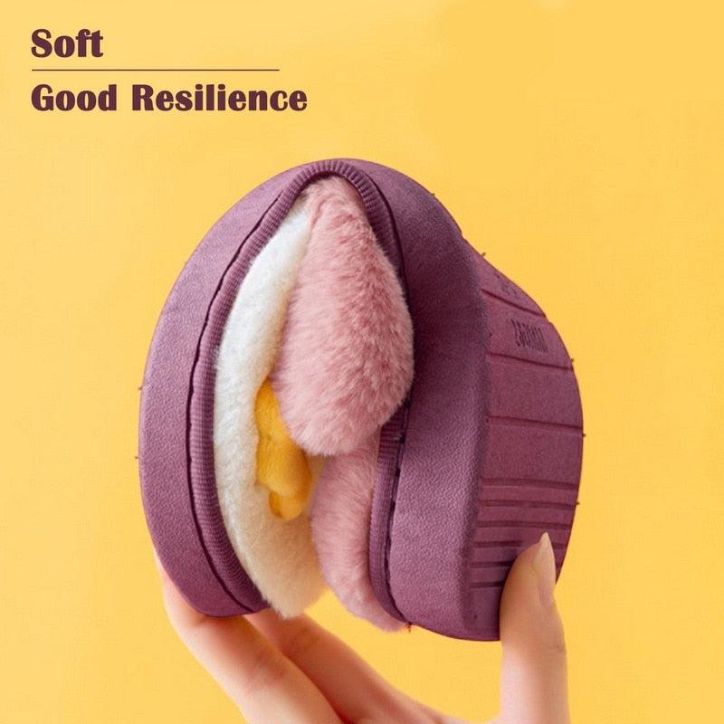 Couples Home Slippers Warm Cute Womans Mens Slipper Winter Shoes New Fashion Casual Fur Plush Slides Winter Slippers For Women House Slippers Fluffy Soft Comfy Fuzzy Slippers Faux Fur Plush Anti-Skid Slippers
