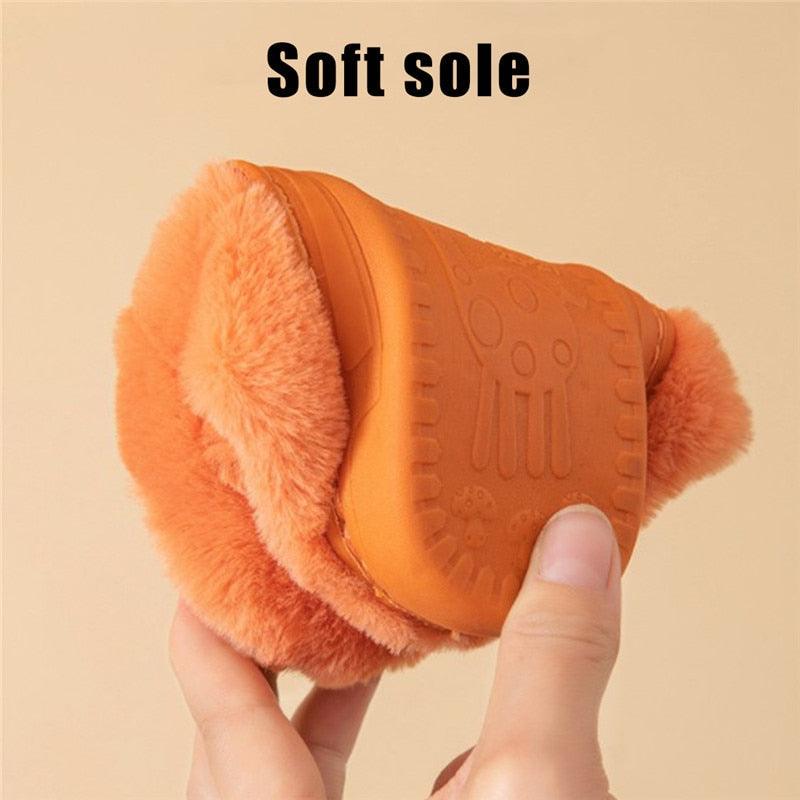 Couples Home Slippers Warm Cute Womans Mens Slipper Winter Shoes New Fashion Casual Fur Plush Slides Winter Slippers For Women House Slippers Fluffy Soft Comfy Fuzzy Slippers Faux Fur Plush Anti-Skid Slippers