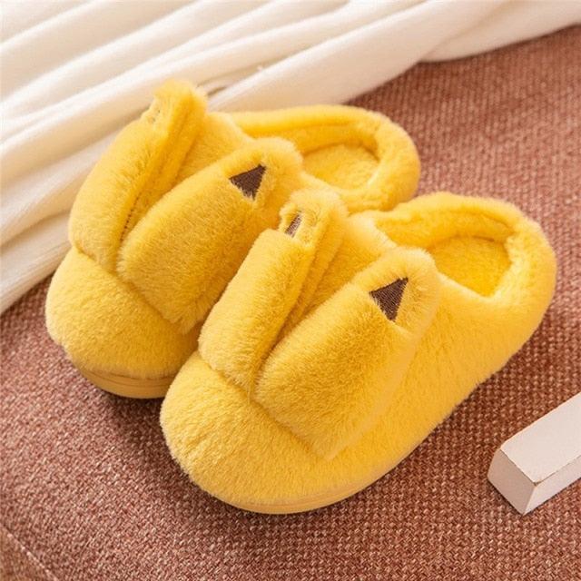 Couples Home Slippers Warm Cute Womans Mens Slipper Winter Shoes New Fashion Casual Fur Plush Slides Winter Slippers For Women House Slippers Fluffy Soft Comfy Fuzzy Slippers Faux Fur Plush Anti-Skid Slippers