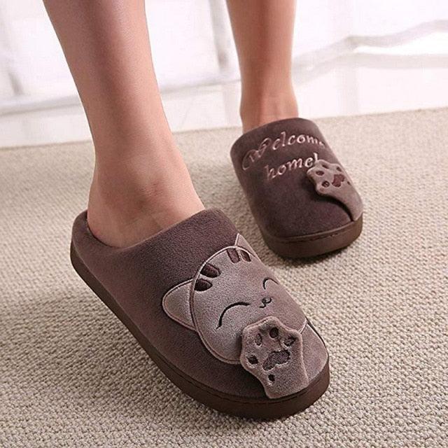 Couples Home Slippers Warm Cute Womans Mens Slipper Winter Shoes New Fashion Casual Fur Plush Slides Winter Slippers For Women House Slippers Fluffy Soft Comfy Fuzzy Slippers Faux Fur Plush Anti-Skid Slippers
