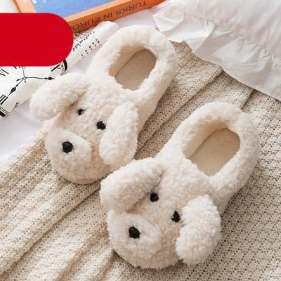 Couples Home Slippers Warm Cute Womans Mens Slipper Winter Shoes New Fashion Casual Fur Plush Slides Winter Slippers For Women House Slippers Fluffy Soft Comfy Fuzzy Slippers Faux Fur Plush Anti-Skid Slippers