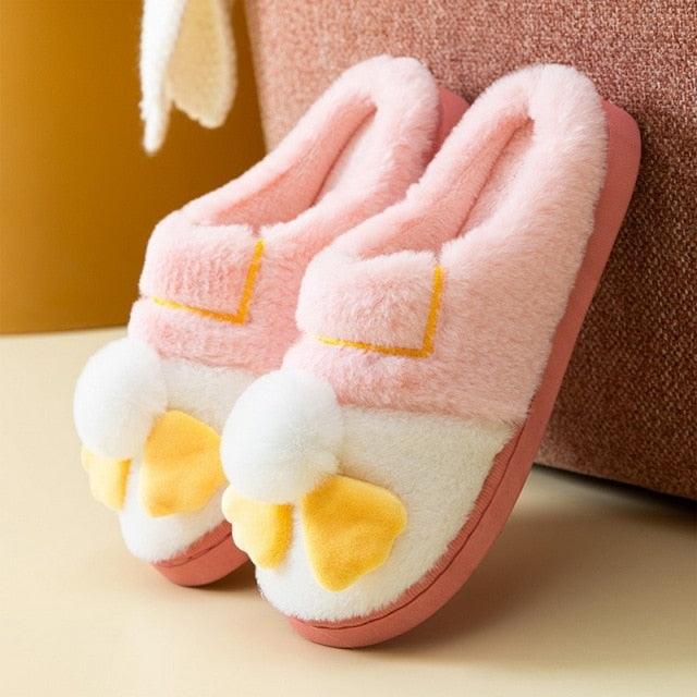 Couples Home Slippers Warm Cute Womans Mens Slipper Winter Shoes New Fashion Casual Fur Plush Slides Winter Slippers For Women House Slippers Fluffy Soft Comfy Fuzzy Slippers Faux Fur Plush Anti-Skid Slippers