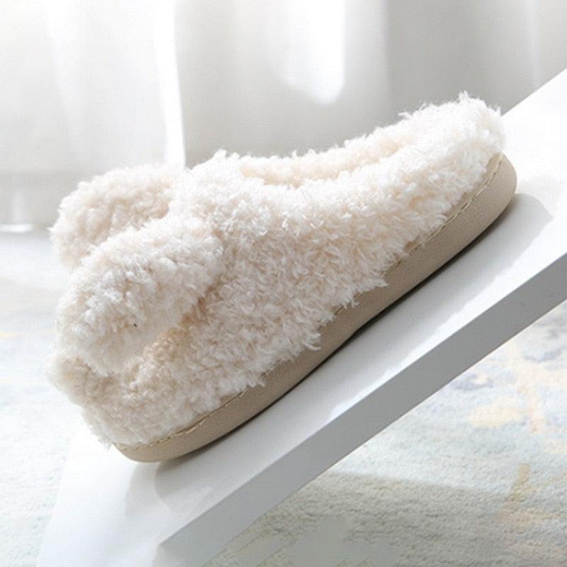 Couples Home Slippers Warm Cute Womans Mens Slipper Winter Shoes New Fashion Casual Fur Plush Slides Winter Slippers For Women House Slippers Fluffy Soft Comfy Fuzzy Slippers Faux Fur Plush Anti-Skid Slippers