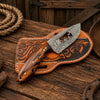 Cowboy Cattle Field Knife – Damascus Steel Blade Resin Handle