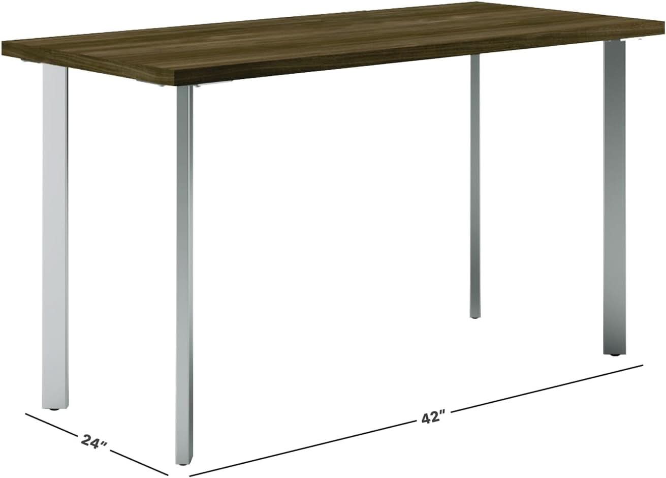 42 Inch Walnut Top Computer Desk For Home Office Today