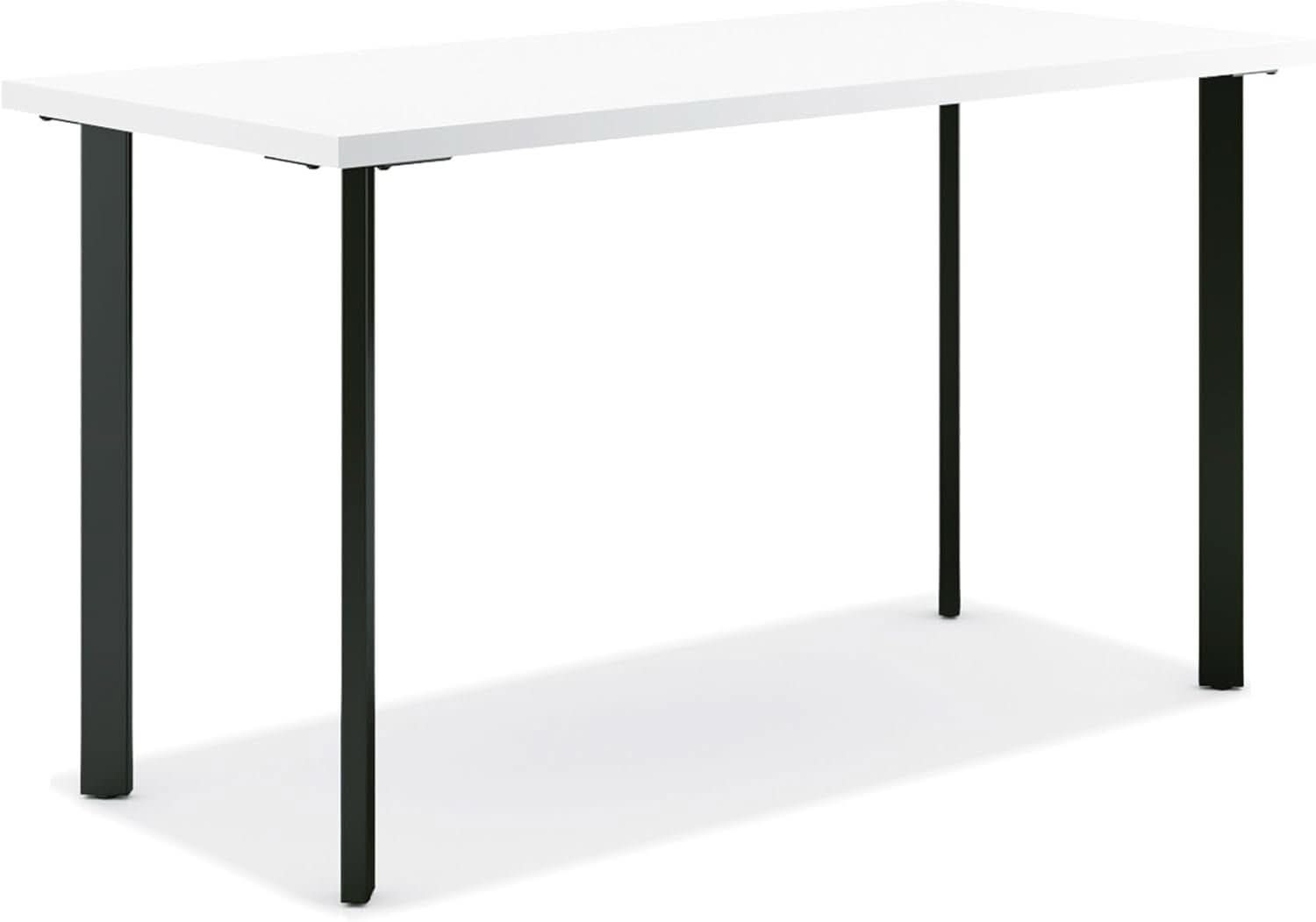 Coze 42 Inch White Top Computer Desk Sturdy Space Saving