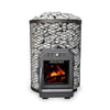 Cozy Heat O Floor Mount Wood-Burning Sauna Stove With Sauna Stones [COZY O] (SAK19475) - 12 (UP TO 423 CF)