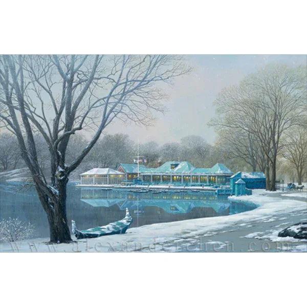 Alexander Chen - Central Park Boathouse (FB) (UNFRAMED) - Gifts for You 'n Me