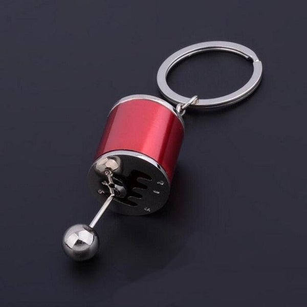 Creative Auto Part Model Gear Box Keychain Six-speed Manual Transmission Shift Lever Keyring Key Chain Free Shift Colors Keyring Turbo Keychains Gear Head Key Chain Wave Box Ornaments