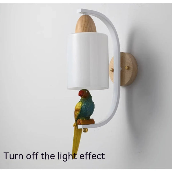 Creative Bird Lamp with Solid Wood Design for Aisle & Living Room