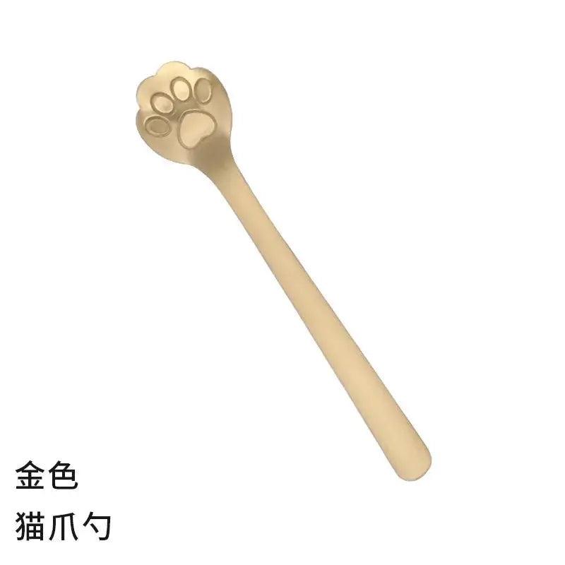 Creative Cute Cat Dog Claw 304 Stainless Steel Spoon