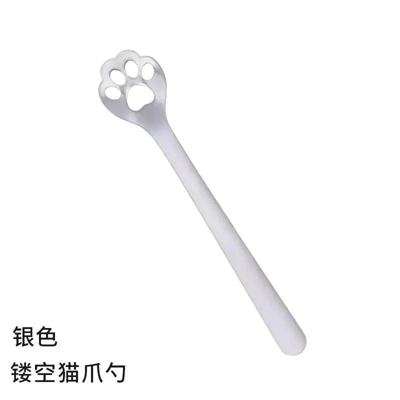 Creative Cute Cat Dog Claw 304 Stainless Steel Spoon