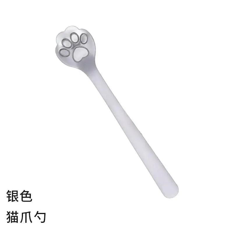 Creative Cute Cat Dog Claw 304 Stainless Steel Spoon