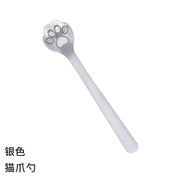 Creative Cute Cat Dog Claw 304 Stainless Steel Spoon