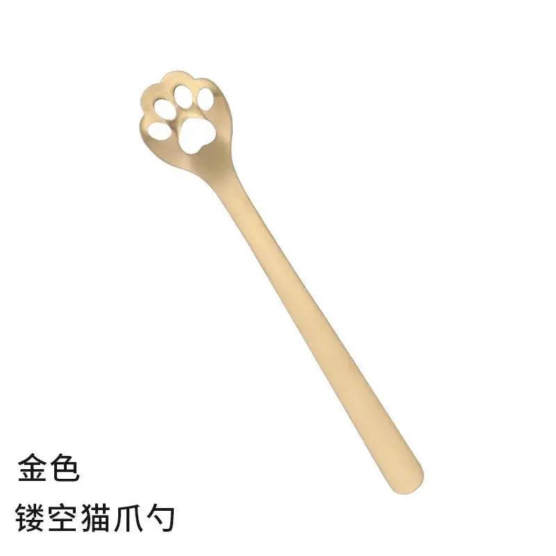 Creative Cute Cat Dog Claw 304 Stainless Steel Spoon
