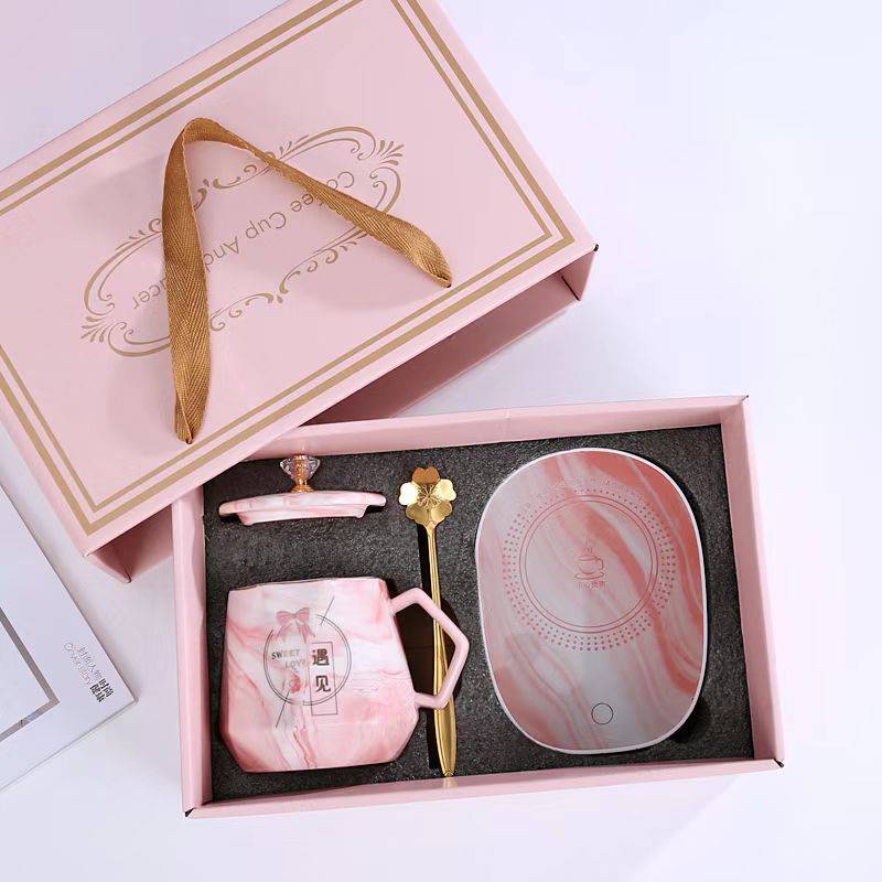 Coffee Cup Warmer Set Gift Package USB