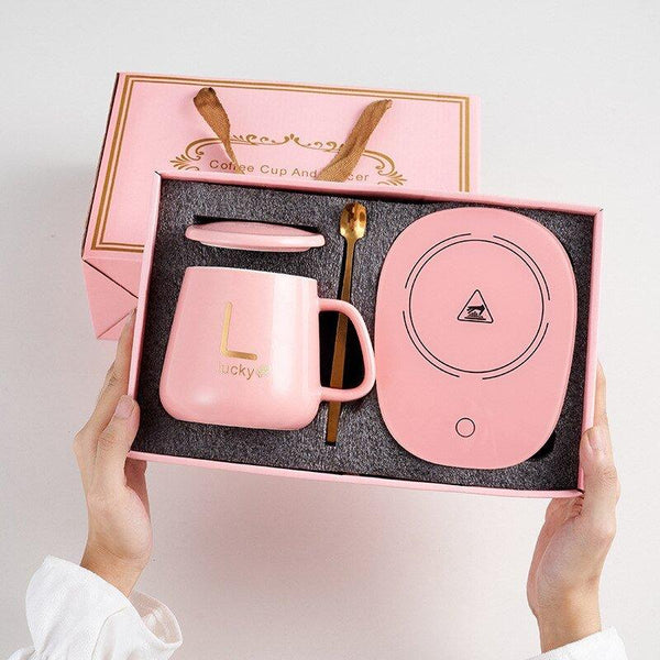 Coffee Cup Warmer Set Gift Package USB