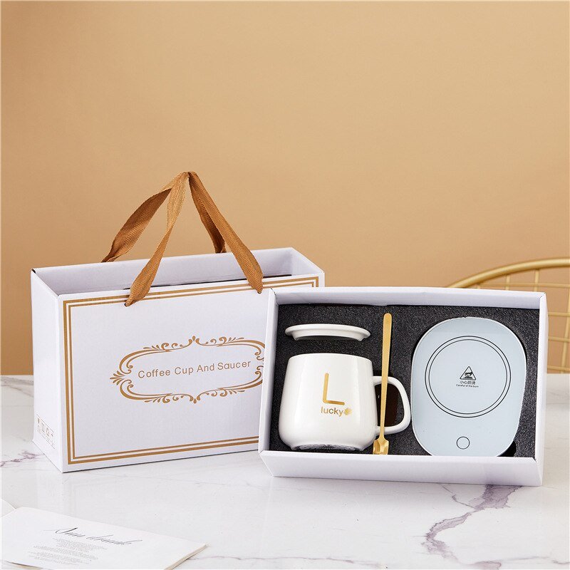 Coffee Cup Warmer Set Gift Package USB
