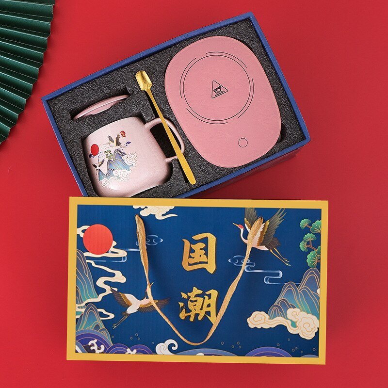 Coffee Cup Warmer Set Gift Package USB