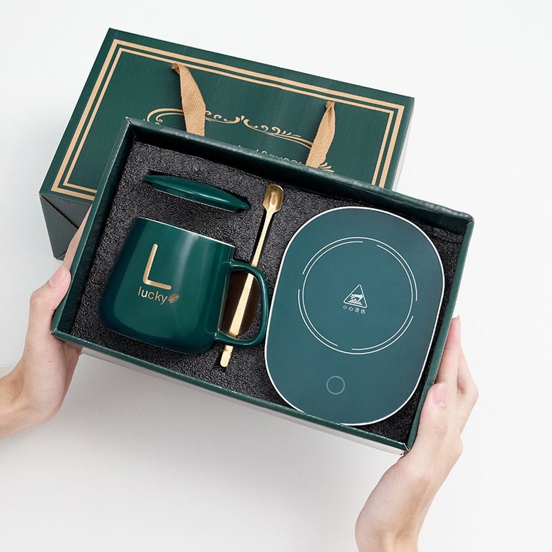 Coffee Cup Warmer Set Gift Package USB