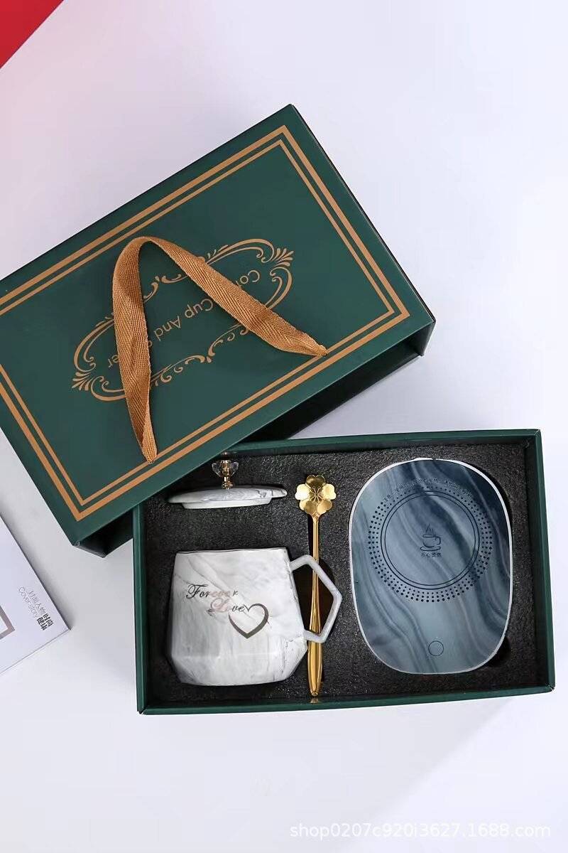 Coffee Cup Warmer Set Gift Package USB