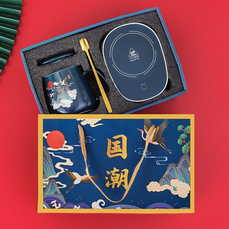 Coffee Cup Warmer Set Gift Package USB