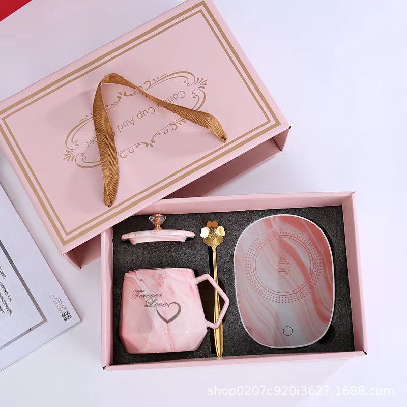 Coffee Cup Warmer Set Gift Package USB