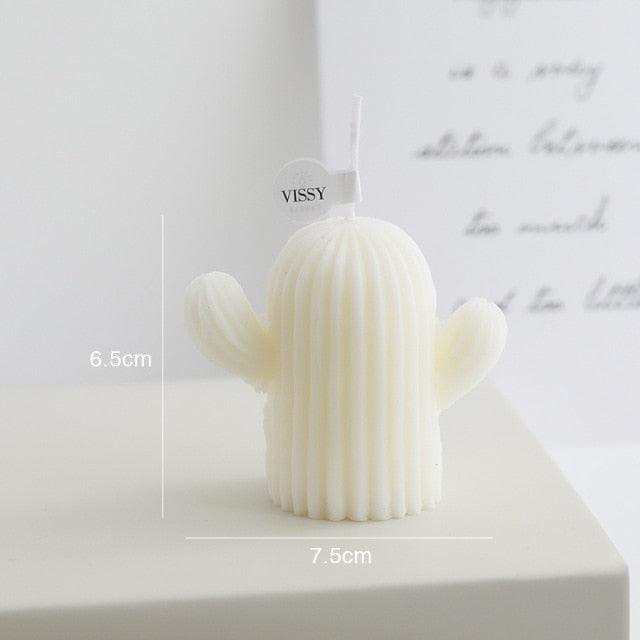 Creative Handmade Cactus Candle Pack Cactus Candles Handmade Delicate Succulent Cactus Candles Flameless Tea Lights Candle Aromatherapy For Decor Birth Photo Props Aromatherapy Candle Ornaments Soy Wax Aromatherapy Small Candles Scented Relaxing Candles