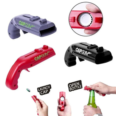 Creative Party Bottle Can Opener Durable Cap Launcher Bar Tool Drink Opening Kitchen Gadget Great Gift Funny Launcher Bottle Opener For Creative Game Party Bar Plastic Bottle Launcher