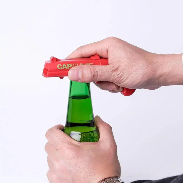 Creative Party Bottle Can Opener Durable Cap Launcher Bar Tool Drink Opening Kitchen Gadget Great Gift Funny Launcher Bottle Opener For Creative Game Party Bar Plastic Bottle Launcher