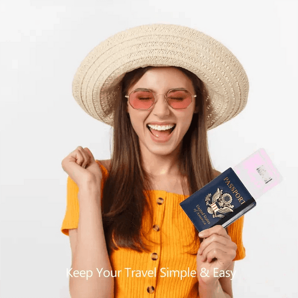 Creative Passport Holder Cover With 3D Metal Badge