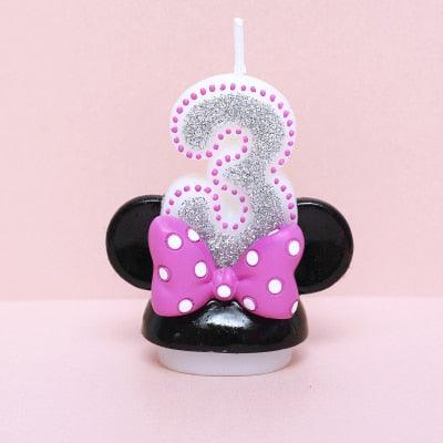Creative Scented Birthday Weddings Art Candles Digits Cartoon Flameless Candle Cake for Children Gifts Happy Birthday Decoration Children Cute Birthday Cake Candle Party Cake Decoration