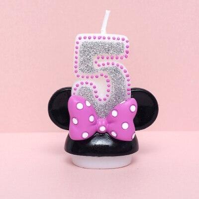 Creative Scented Birthday Weddings Art Candles Digits Cartoon Flameless Candle Cake for Children Gifts Happy Birthday Decoration Children Cute Birthday Cake Candle Party Cake Decoration