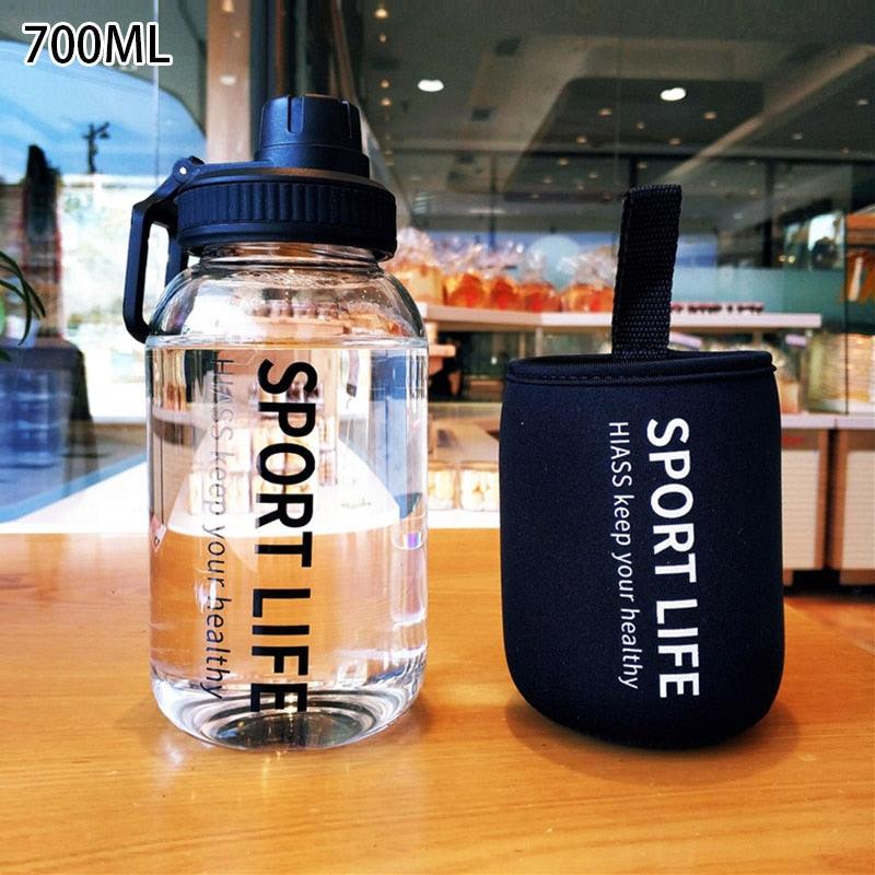 Creative Water Bottle Glass Drink Bottles For Camping Hiking Climbing Sport Bottle Portable Bottle Drinkware Eco-friendly Wide Mouth Glass Drinking Water Bottle Reusable Sport Water Bottles for Gym Hiking