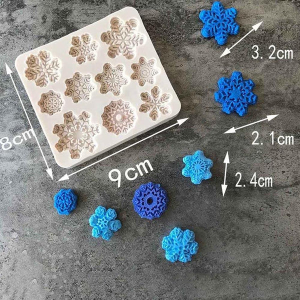 Creatures Conch Shell Fondant Cake Candy Cake Decoration Tools Forms Silicone Baking Cake Molds Shape Cake Mold 3D Snowflake Fondant Mold Christmas Snowflake Silicone Cake Candy Mold for Cake Cupcake Polymer Clay Crafting Project