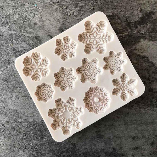 Creatures Conch Shell Fondant Cake Candy Cake Decoration Tools Forms Silicone Baking Cake Molds Shape Cake Mold 3D Snowflake Fondant Mold Christmas Snowflake Silicone Cake Candy Mold for Cake Cupcake Polymer Clay Crafting Project