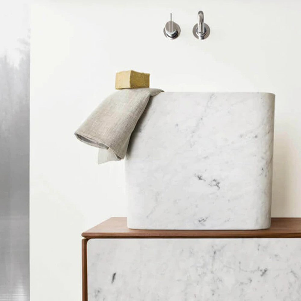 Marble Special Design Rectangular Above-counter Sink Polished (W)14
