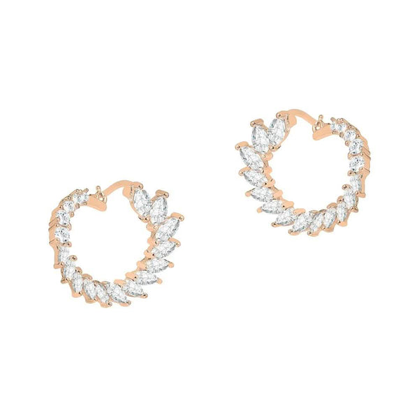 Crescent Moon Earrings Made With Crystals