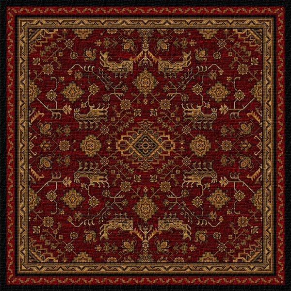 Cross Canyon Red Area Rug