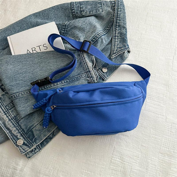 Crossbody bag women's casual bag canvas bag waist bag trendy sports chest bag