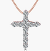 Pandent 0.55 Carat Moissanite Pendant in 14K Rose Gold