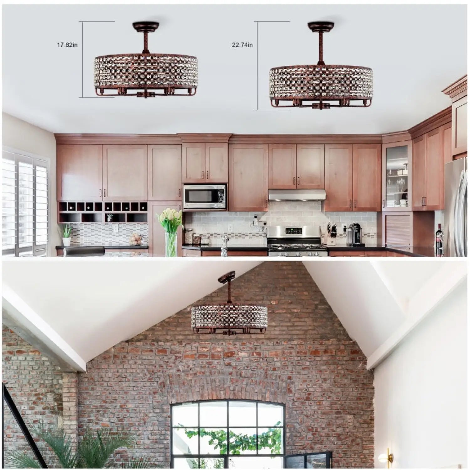 Crystal Accented Chandelier Ceiling Fan for Modern Interiors