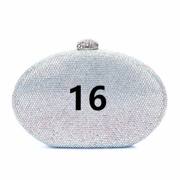 Crystal bag can be used for crossbody carrying, suitable for party and wedding gift bags