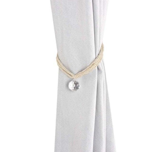 Crystal Bead Curtain Tieback Bling Diamond Bandage Rope Accessories Curtains Holder Buckle Tie Home Decorative Tieback Flower Curtain Clips Buckle with Stretchy Wire Rope For Home Office Decoration