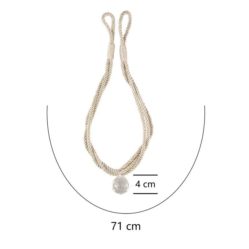 Crystal Bead Curtain Tieback Bling Diamond Bandage Rope Accessories Curtains Holder Buckle Tie Home Decorative Tieback Flower Curtain Clips Buckle with Stretchy Wire Rope For Home Office Decoration