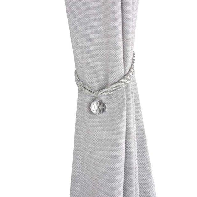 Crystal Bead Curtain Tieback Bling Diamond Bandage Rope Accessories Curtains Holder Buckle Tie Home Decorative Tieback Flower Curtain Clips Buckle with Stretchy Wire Rope For Home Office Decoration