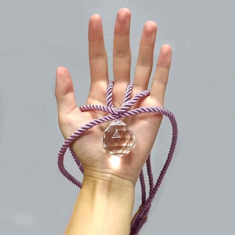 Crystal Bead Curtain Tieback Bling Diamond Bandage Rope Accessories Curtains Holder Buckle Tie Home Decorative Tieback Flower Curtain Clips Buckle with Stretchy Wire Rope For Home Office Decoration