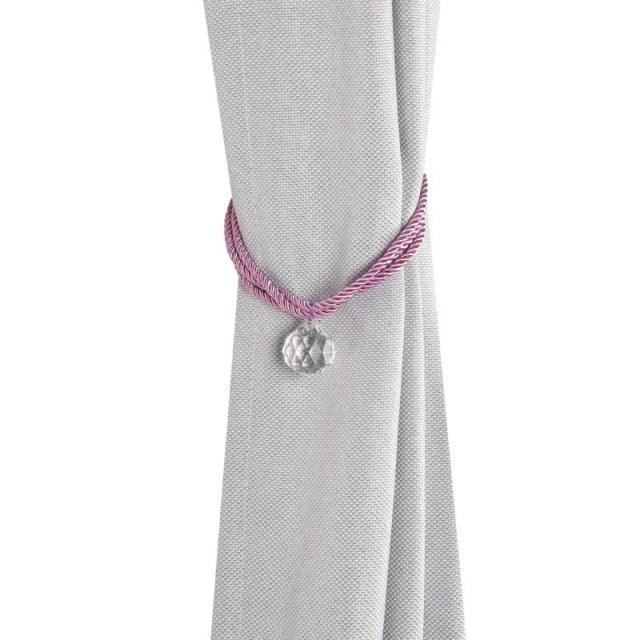 Crystal Bead Curtain Tieback Bling Diamond Bandage Rope Accessories Curtains Holder Buckle Tie Home Decorative Tieback Flower Curtain Clips Buckle with Stretchy Wire Rope For Home Office Decoration