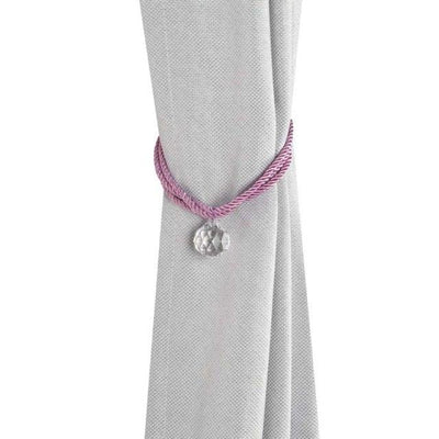 Crystal Bead Curtain Tieback Bling Diamond Bandage Rope Accessories Curtains Holder Buckle Tie Home Decorative Tieback Flower Curtain Clips Buckle with Stretchy Wire Rope For Home Office Decoration